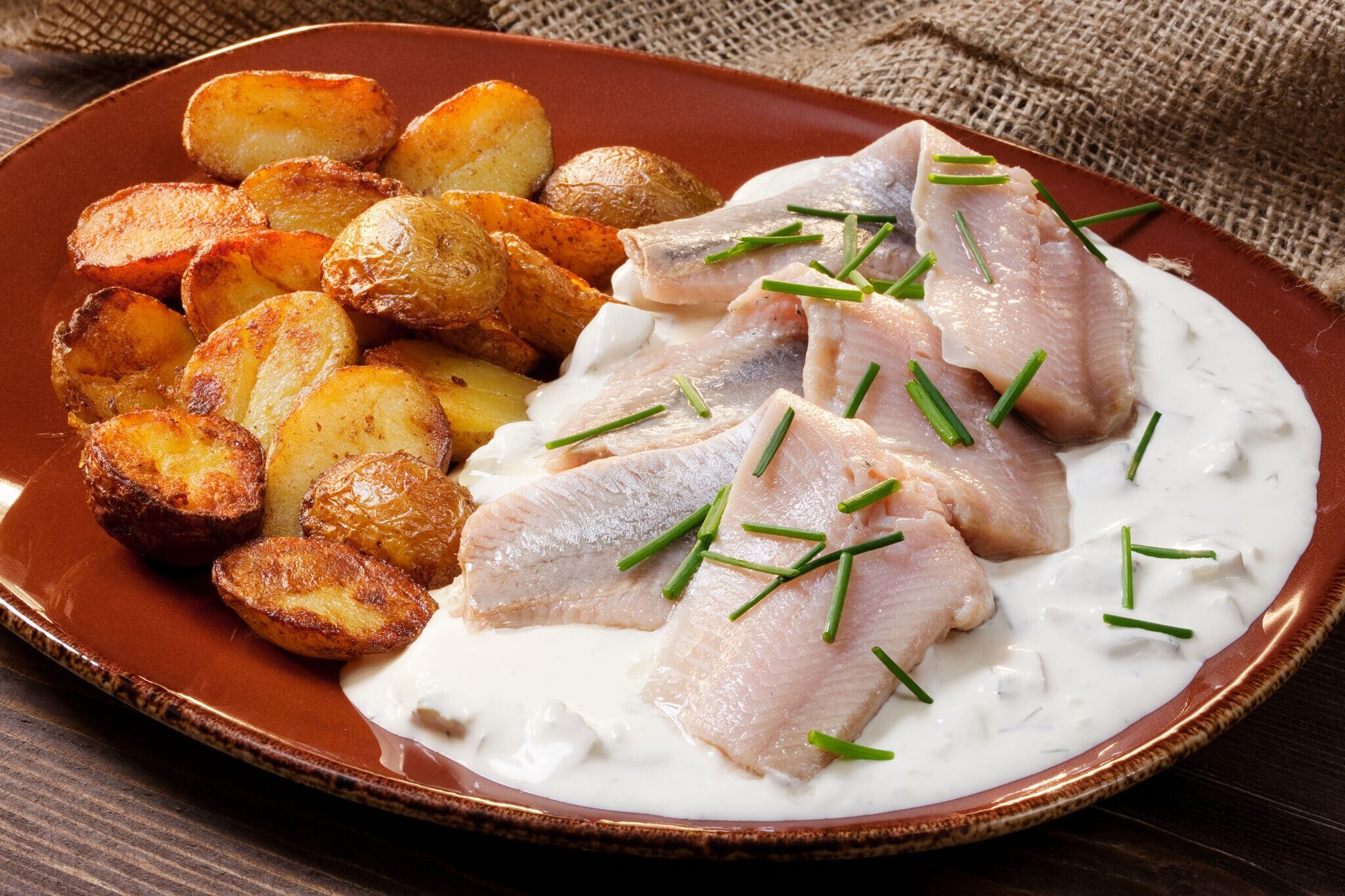 Matjes mit Bratkartoffeln